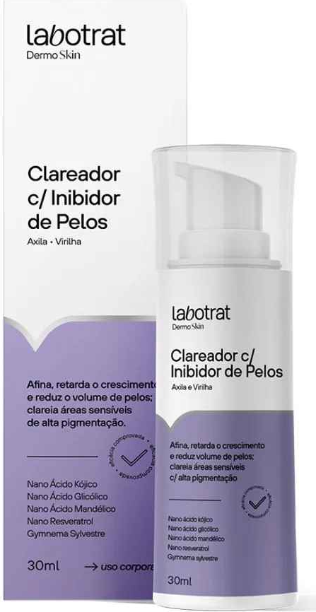 SERUM CLAREADOR AXILA E VIRILHA COM INIBIDOR DE PELOS DERMO SKIN 30ML LABOTRAT