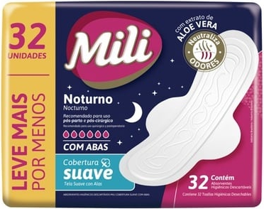 ABS MILI NOTURNO SUAVE C/ABAS C/32 UNID