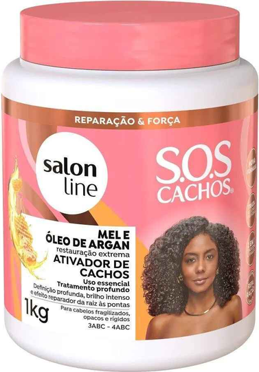 ATIVA CACHOS SALON LINE MEL E OLEO ARGAN 1KG