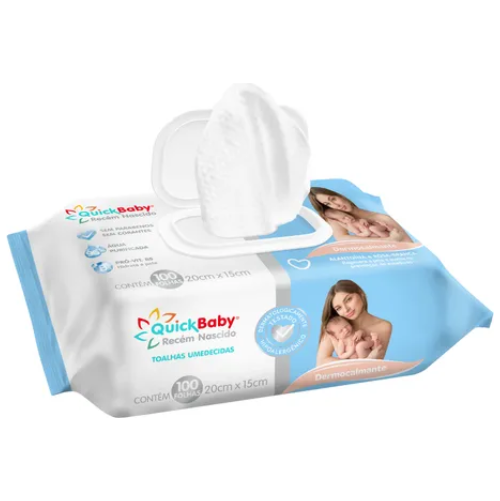 TOALHA UMED RN QUICK BABY DERMOCALMANTE 100 FLS