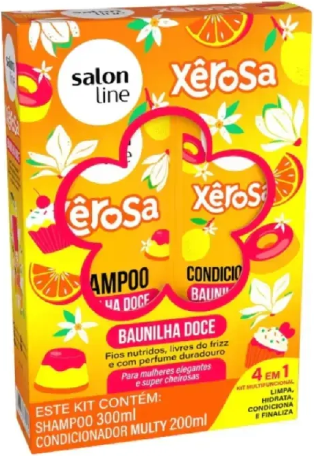 KIT SALON LINE XEROSA SH+COND BAUNILHA DOCE 300+200ML