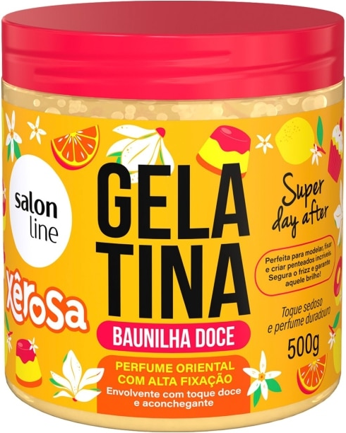 GELATINA SALON LINE XEROSA BAUNILHA DOCE 500G