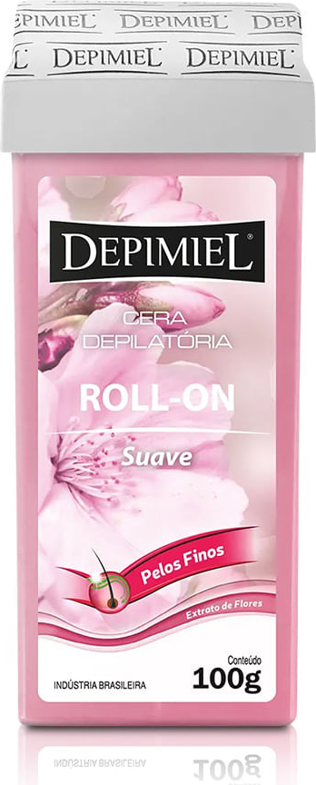 CERA DEPIMIEL ROLL EXTRATO DE FLORES 100G SUAVE