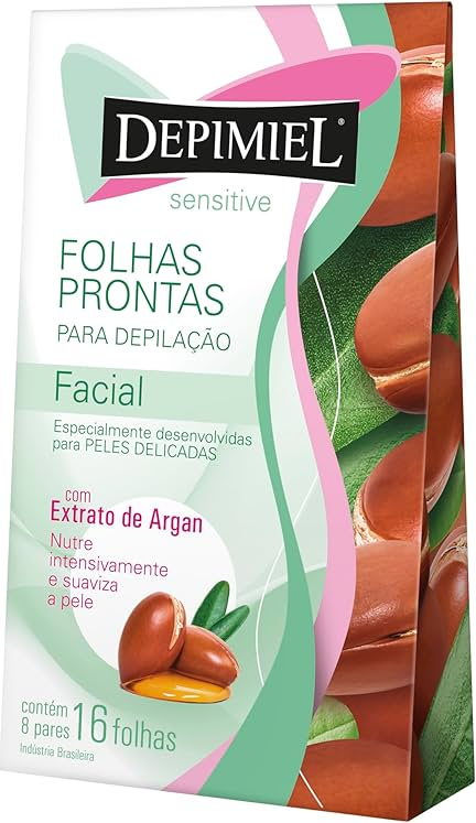 FOLHA DEPIMIEL FACIAL 16 FOLHAS SENSITIVE