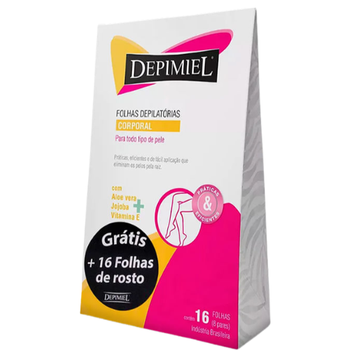 FOLHA DEPIMIEL CORPO 16 FOLHAS TODOS OS TIPOS DE PELE