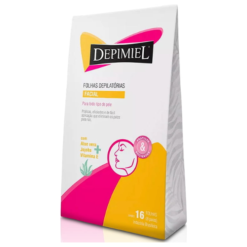 FOLHA DEPIMIEL FACIAL 16 FOLHAS TODOS OS TIPOS DE PELE