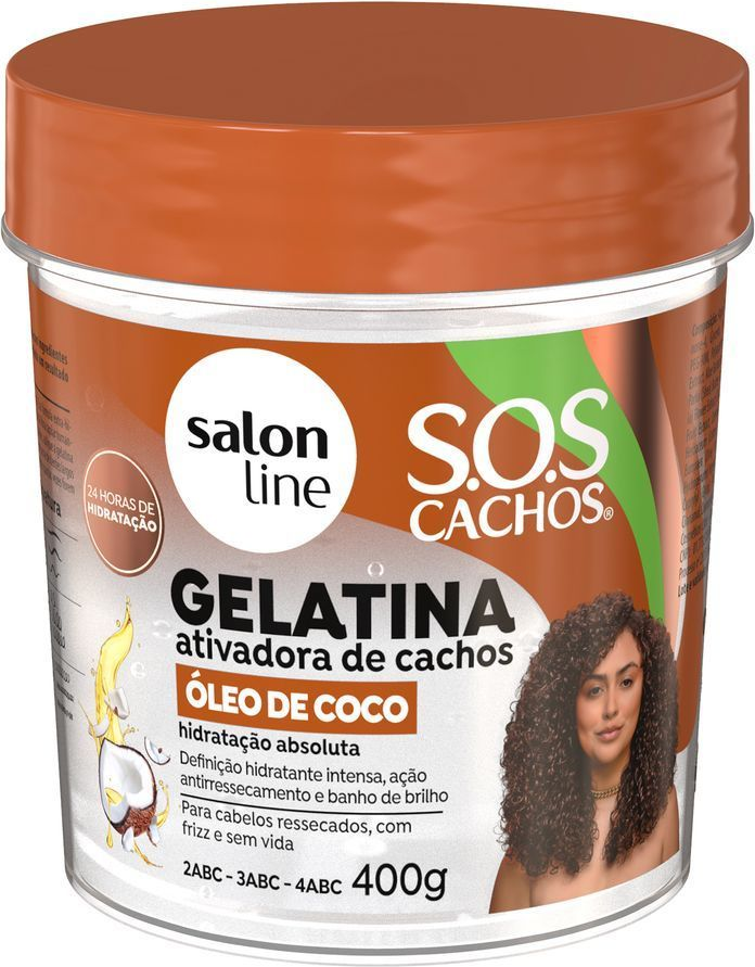 GELATINA SALON LINE OLEO DE COCO 400G