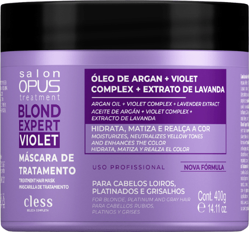 MASC TRAT SALON OPUS BLOND EXPERT VIOLET 400G