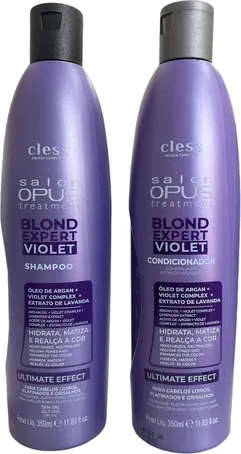 KIT SALON OPUS SH E COND BLOND EXPERT 350+250ML DESAMARELADOR