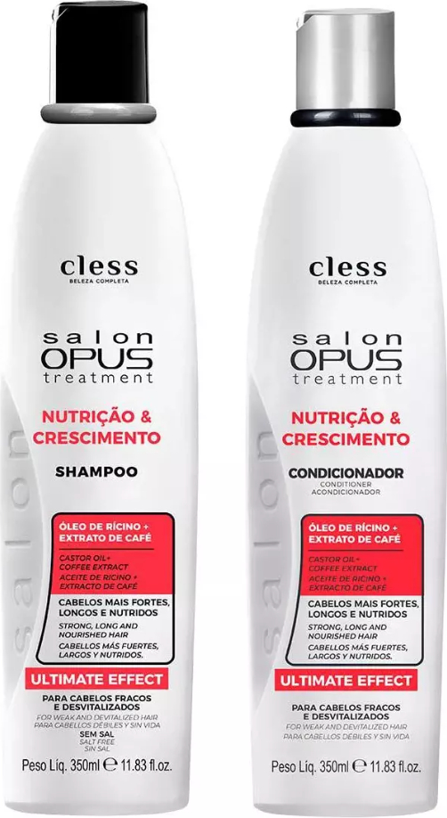 KIT SALON OPUS SH E COND NUTRIÇÃO E CRESCIMENTO 350+250ML