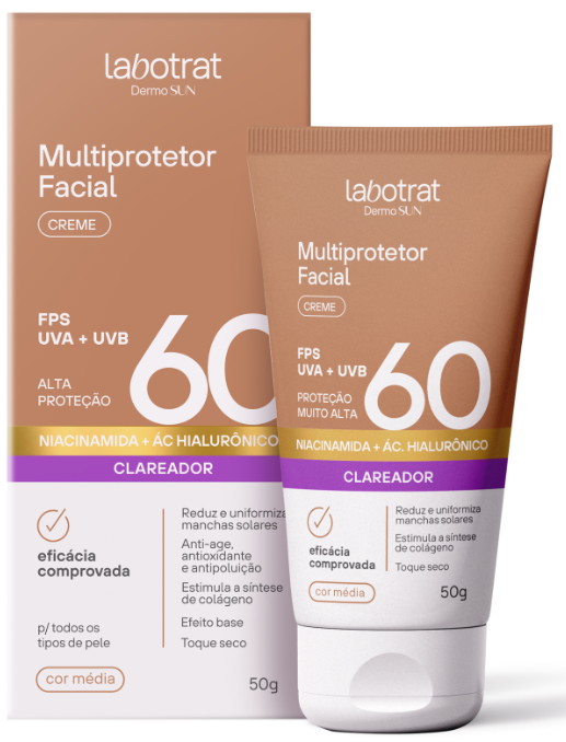 MULTIPROTETOR FACIAL CREME BEGE MEDIO 60 FPS 50G