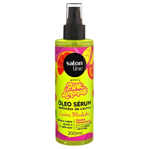 OLEO CAPILAR SALON LINE PINK LEMONADE 200ML CACHOS DOS SONHOS