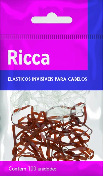 ELASTICOS INVISIVEIS 100 PCS RICCA