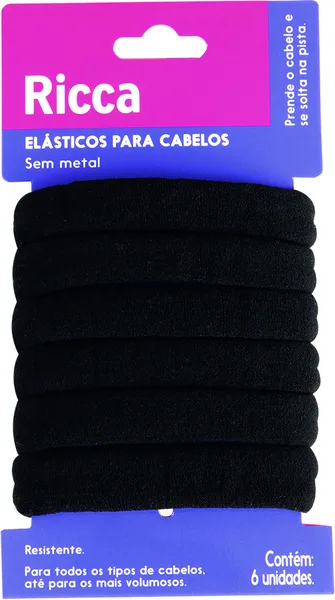 ELASTICO GROSSO 6 UN BLACK