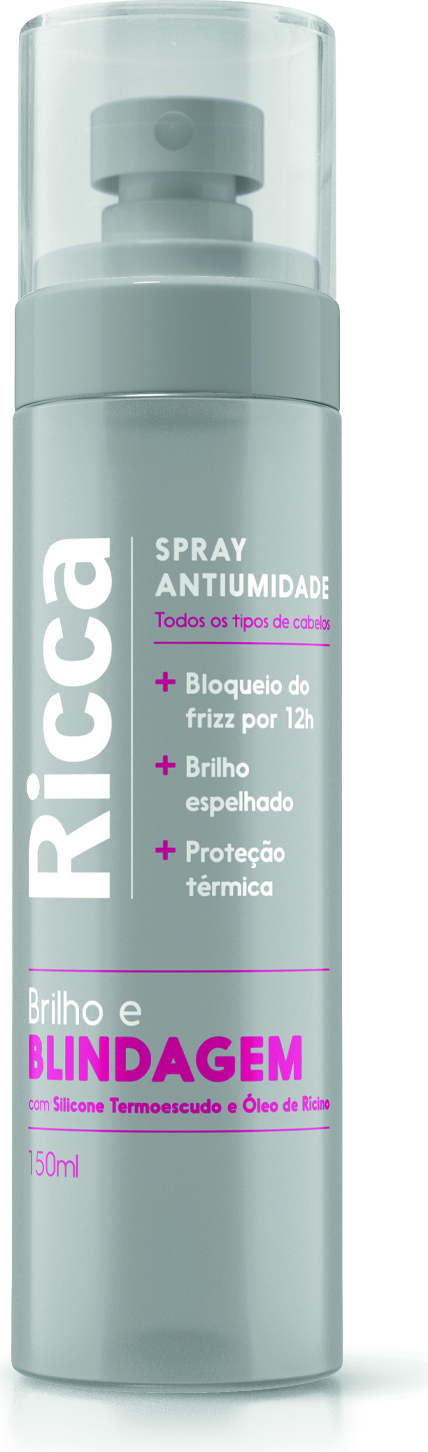 SPRAY CAPS RICCA ANTIUMIDADE 150ML BRILHO E BLINDAGEM