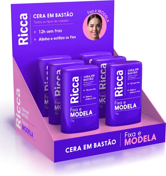 CERA CAPS RICCA BASTAO 15G FIXA,MODELA E ANTIFRIZZ