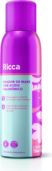 FIXA MAKE RICCA COM ACIDO HIALURONICO 150ML