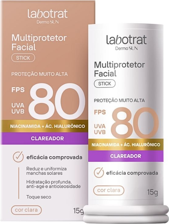 MULTIPROTETOR STICK BEGE CLARO FPS 80DERMO SUN 15G