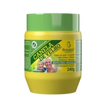 CANELA DE VELHO COM SEBO DE CARNEIRO BIO 240G POMADA DESODORANTEMASSAGEADORA