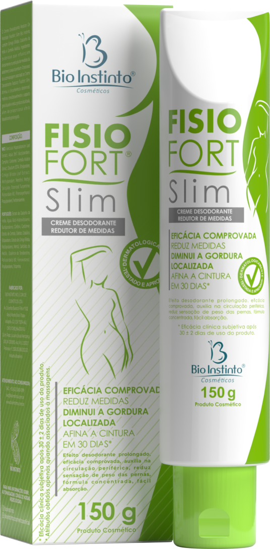 FISIOFORT SLIM BIO INSTINTO 150G REDUTOR DE MEDIDAS CREME DESODORANTE