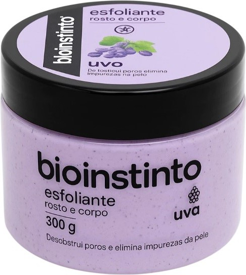 ESFOLIANTE ROSTO E CORPO UVA BIO
INSTINTO 300 G