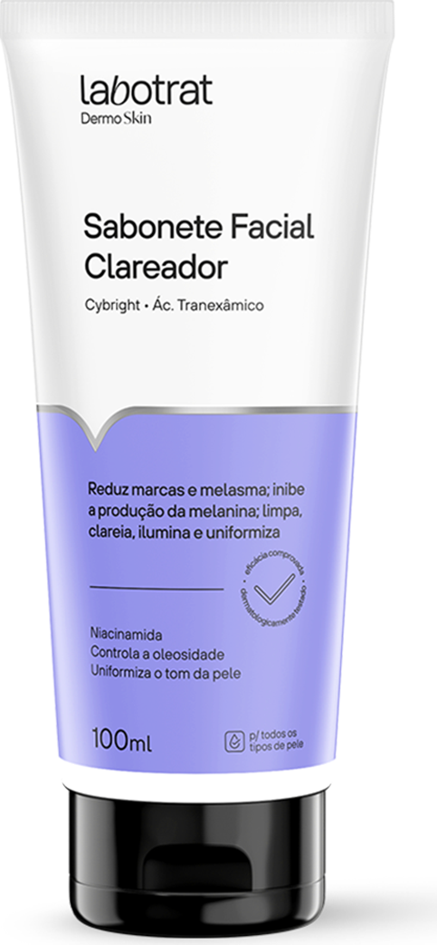 SABONETE FACIAL CLAREADOR DERMO SKIN 100ML LABOTRAT