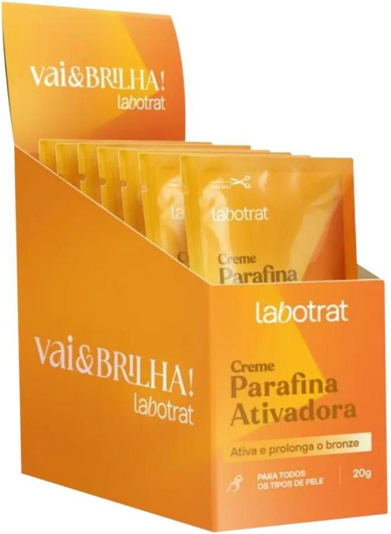 CX DISPLAY C/ 12 UNID CREME PARAFINA ATIVADORA CENOURA & URUCUM VAI&BRILHA 20G L