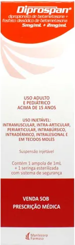 DIPROSPAN 1 ampola 1ml  - hosp -  MANTECORP/FARMASA