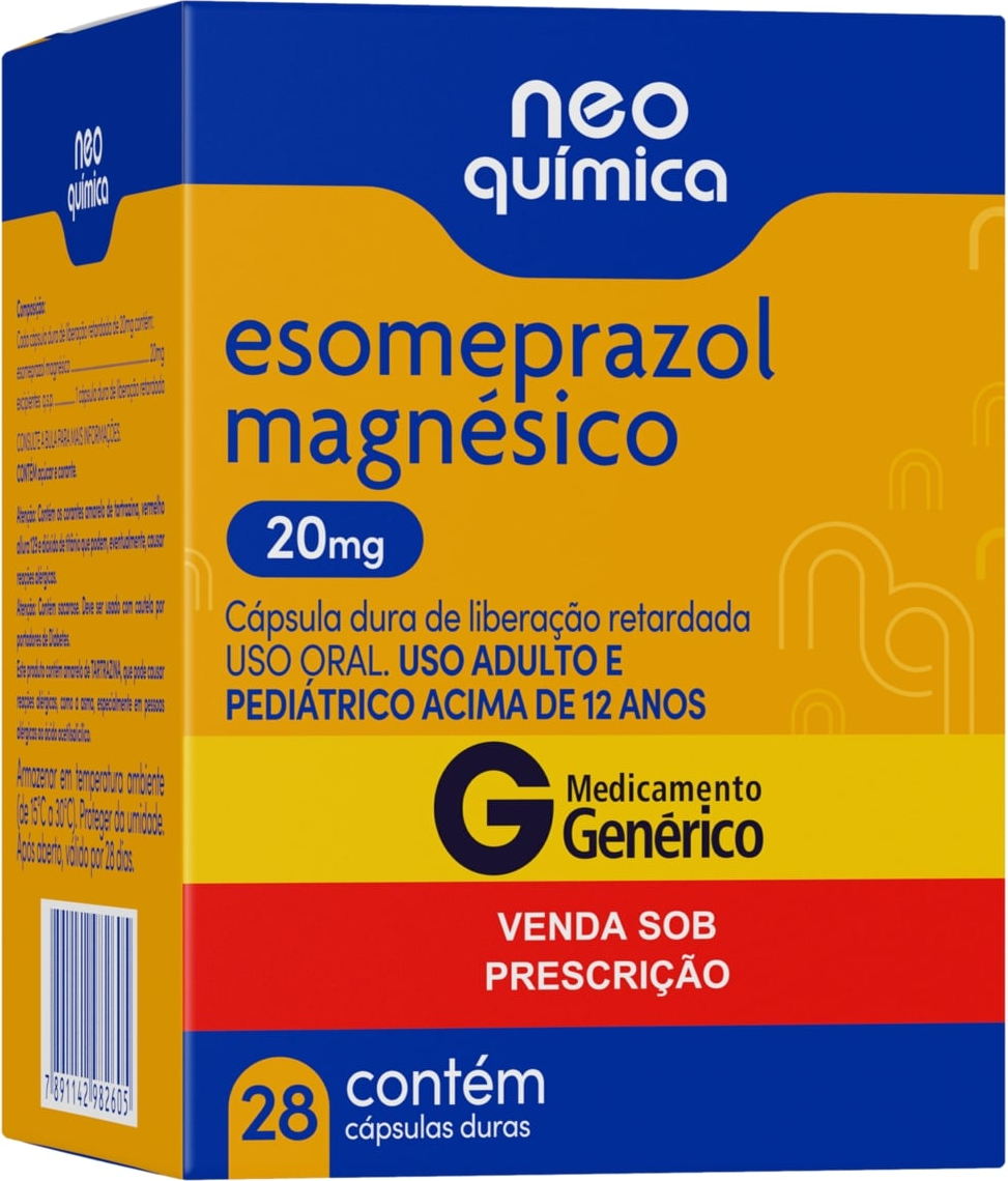 ESOMEPRAZOL 20MG CX 28 CAPS NEO QUIMICA