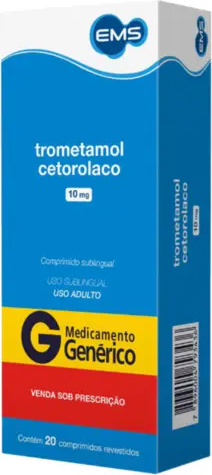 TROMETAMOL 10MG CX 20 COMP EMS ERICO