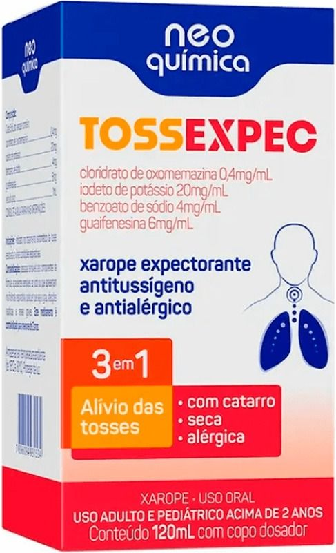 TOSSEXPEC 0,4+20+4+6MG xpe 120ml NEO QUIMICA