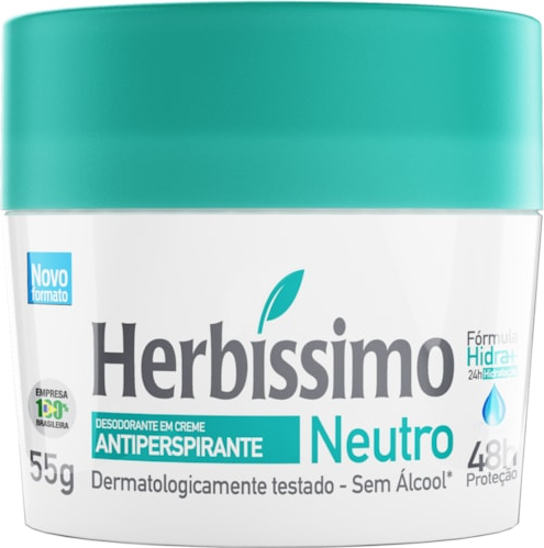 DESOD HERBISSIMO CREME S/PERFUME 55G