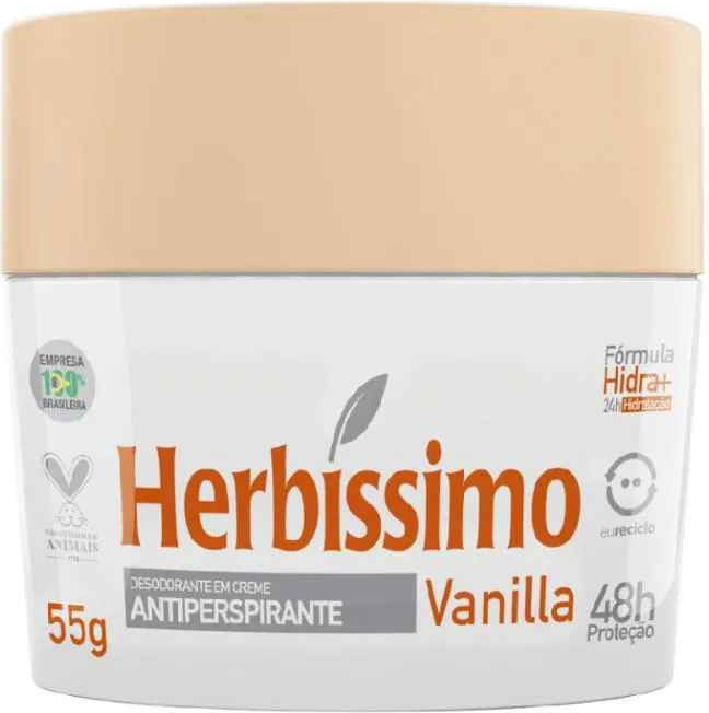 DESOD HERBISSIMO CREME VANILLA 55G
