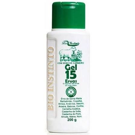 GEL DESODORANTE MASSAGEADOR 15 ERVAS BIO INSTINTO 200 G