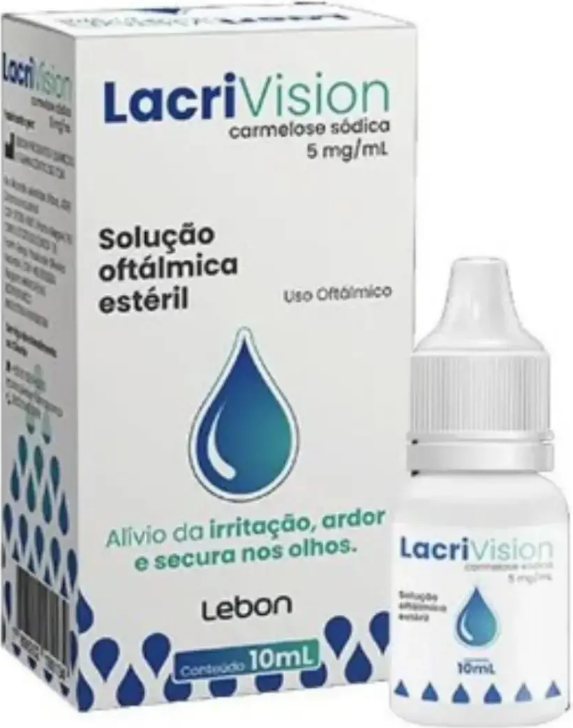 LACRIVISION 5MG/ML LEBON SOLUÇÃO OFTÁLMICA ESTÉRIL 10ML