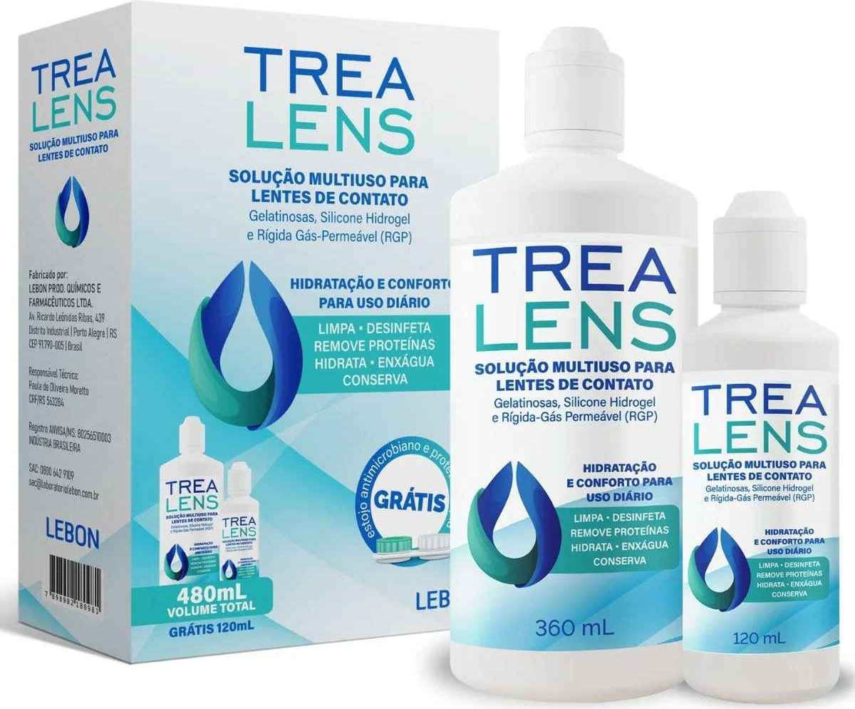 KIT LENTE TREA LEANS 470ML + ESTOJO GRÁTIS LIMP LENT