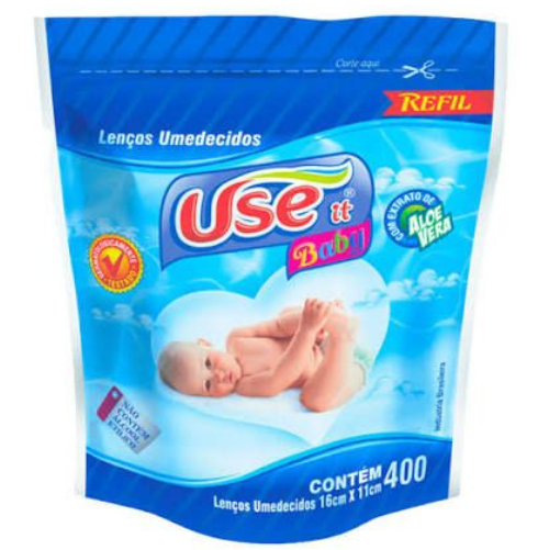 LENCOS UMEDECIDOS USE IT REFIL SACHE C/400 UND
