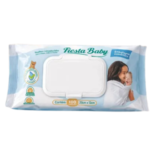 TOALHA UMED FIESTA BABY C/100 C/TAMPA