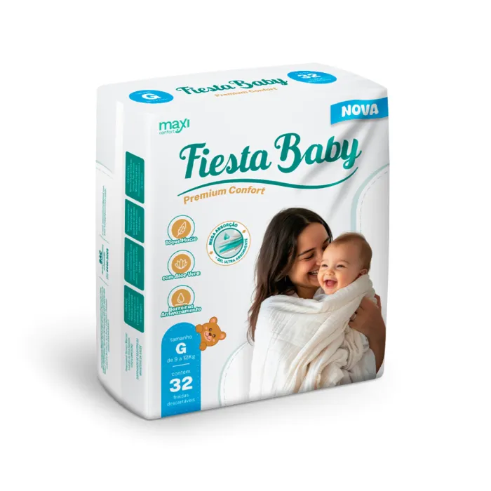 FRALDA INF FIESTA BABY GRANDE C/32