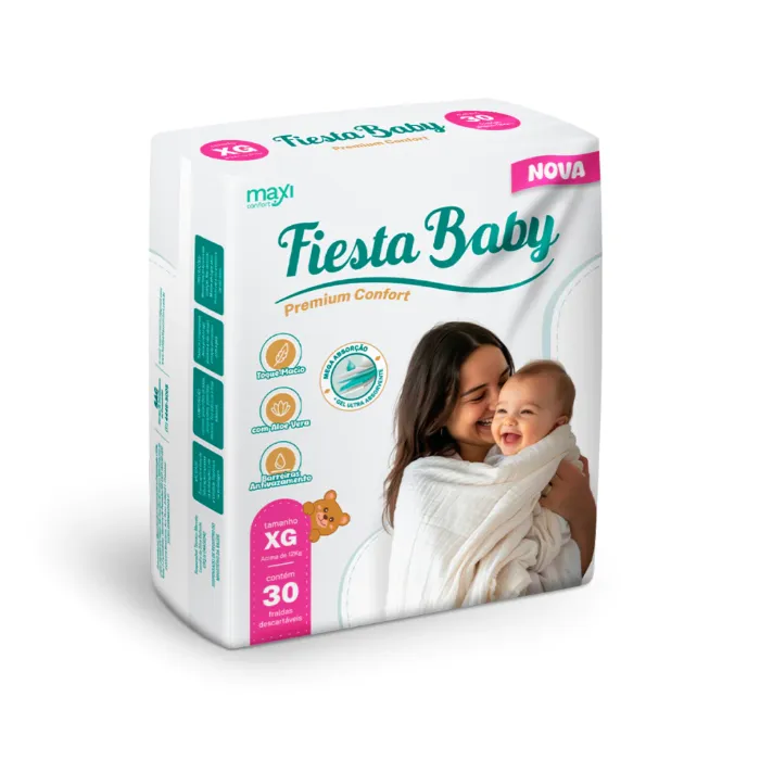 FRALDA INF FIESTA BABY XG C/30