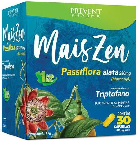 MAIS ZEN DIA 50MG 30CAP TRIPTOFANO+INOSITOL+MAG PREVENT