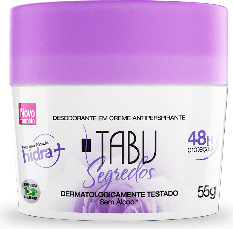 DEO CREME POTE TABU SEGREDOS 55G