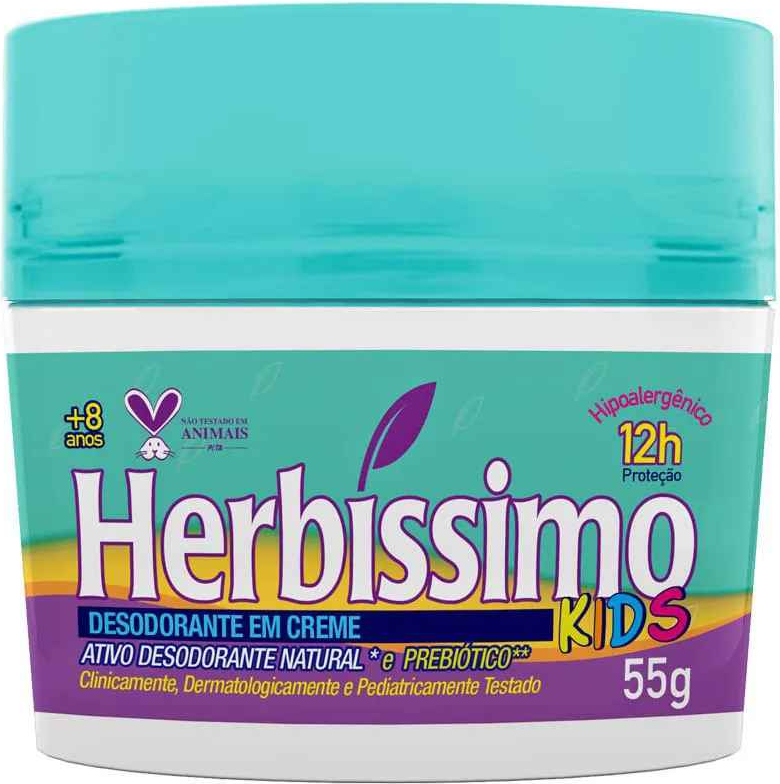 DEO CREME POTE HERB KIDS 55G