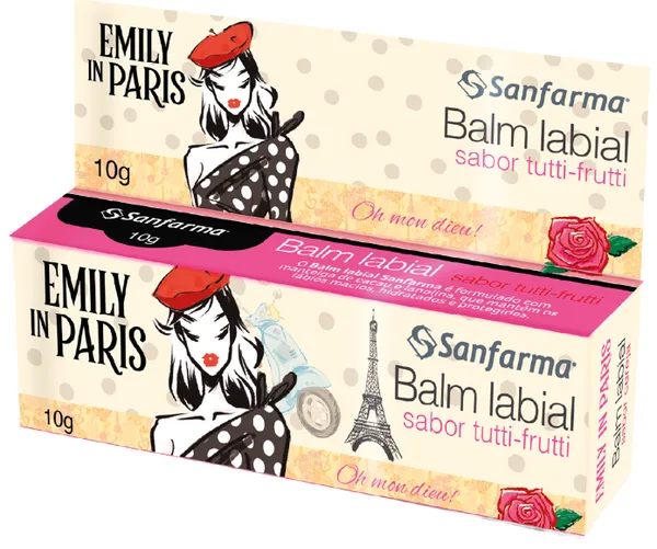 BALM LABIAL 10G SABOR TUTTI FRUTTI EMILY IN PARIS