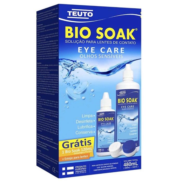 KIT BIO SOAK P/LTS DE CONT 360ML/120ML TEUTO