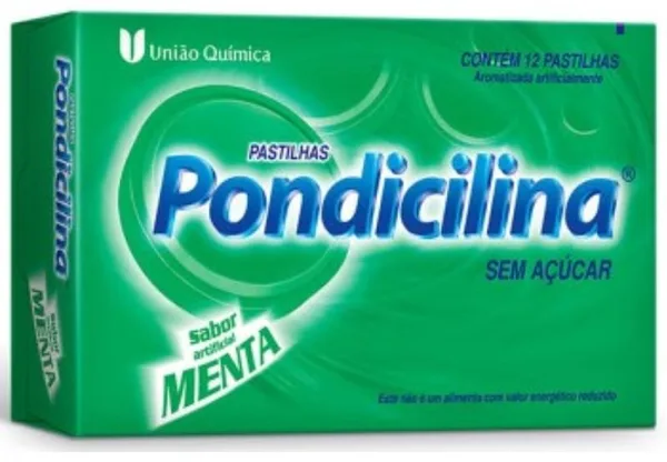 PONDICILINA CX 12 PAST MENTA+ VIT C UNIAO QUIMICA