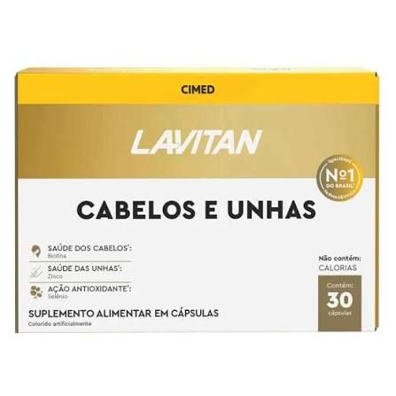 LAVITAN HAIR - CABELOS E UNHAS - 30CAPS CIMED