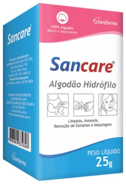 ALGODAO 25GR CX SANCARE SANFARMA