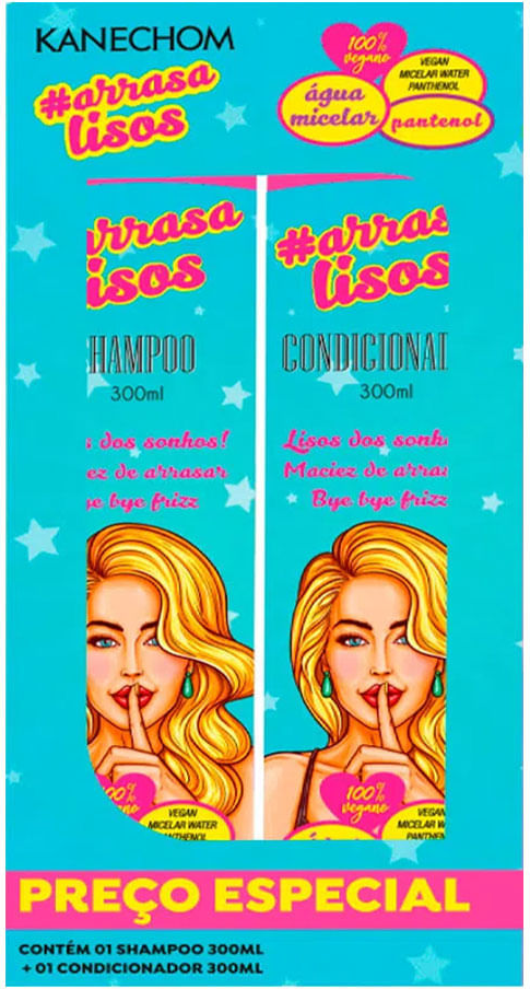 PROMOPACK KANECHOM ARRASA LISO SH 300ML + COND 300ML