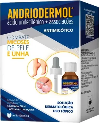 ANDRIODERMOL SOL TOP50ML UNIAO QUIMICA